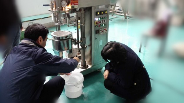 常州客戶 實驗室乳化機 來料試機